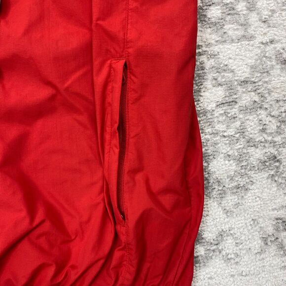 Footjoy FJ Pullover Golf Windbreaker Red 1/4 Button Jacket Mens Size Medium - Picture 4 of 8